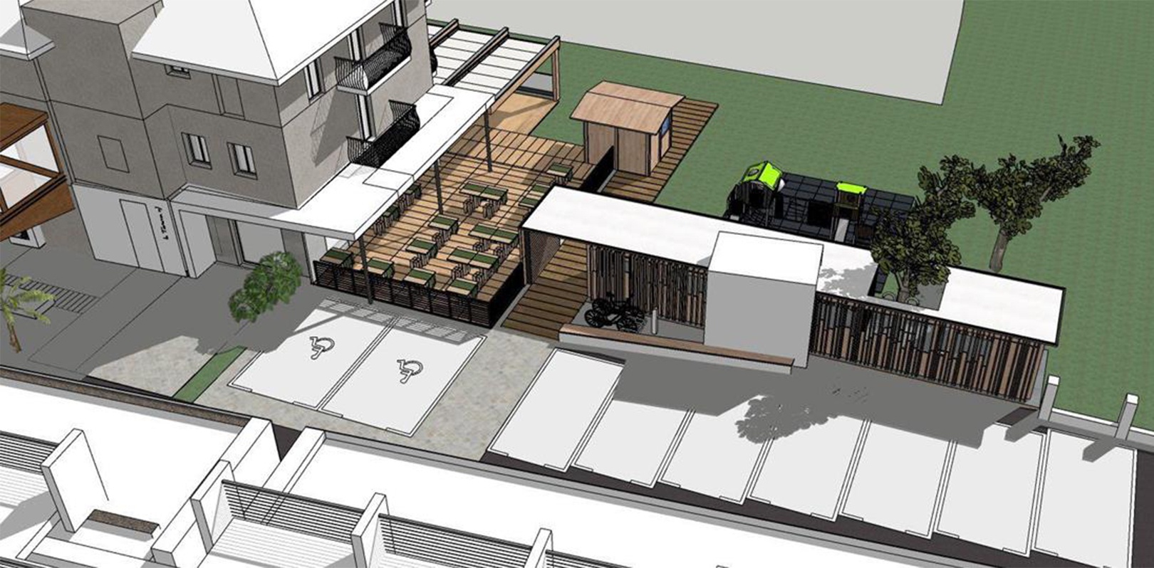 Disegno nuovo parcheggio
